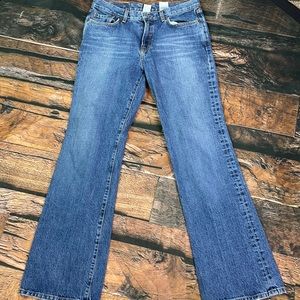 Lucky Brand dungarees high waisted boot cut  size 12